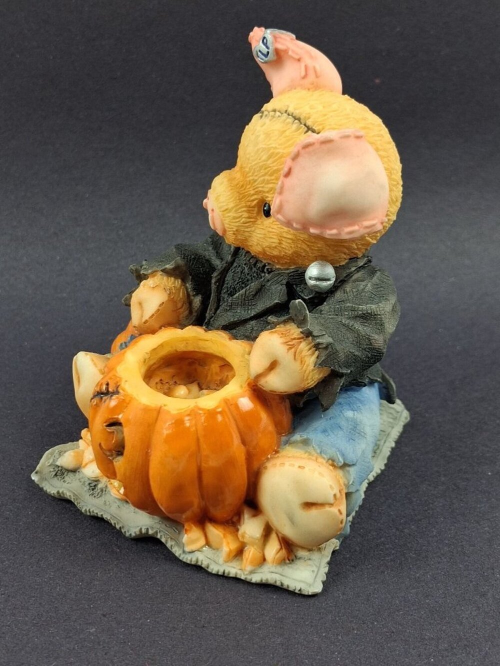 Enesco 1995 & 1998 TLP Figurines Halloween "Frankenswine" & Mummy Pig Set - Picture 2 of 15